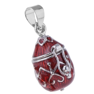 Mode Emaille Blumenmuster Gedenkbox Schatulle Schmuck zum Selbermachen Anhänger Andenken