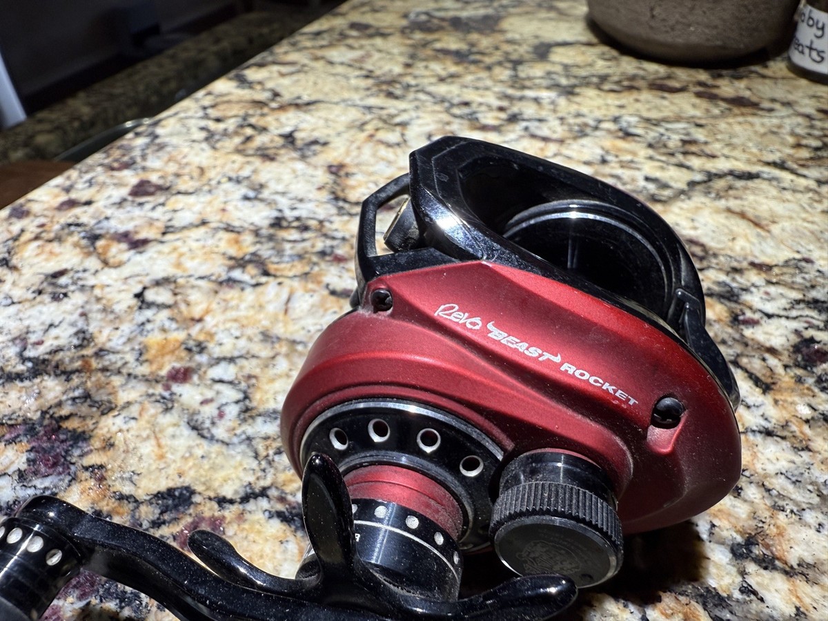Abu Garcia Revo Beast Rocket Low Profile Baitcast - Red for