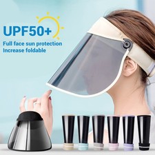 Adjustable Sun 360° Rotation Sun Visor Hat UV Protection Hat Face Shield Hat For