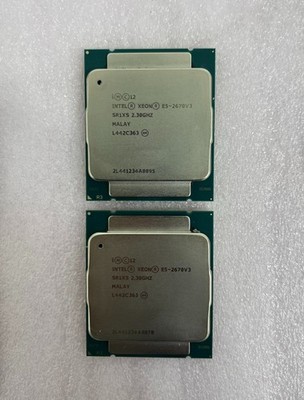 ''Lot of 2'' Intel Xeon E5-2670V3 SR1XS 2.30GHz