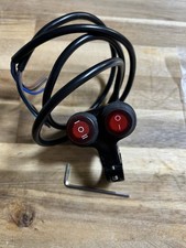 Waterproof Motorcycle ATV 7/8  Light Bar Switch  Handlebar Double head A red