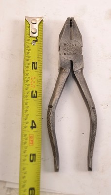 Nice pair of Rare Vintage HKC Hozan Lineman Pliers 5 1/8'' inches long  No. 242