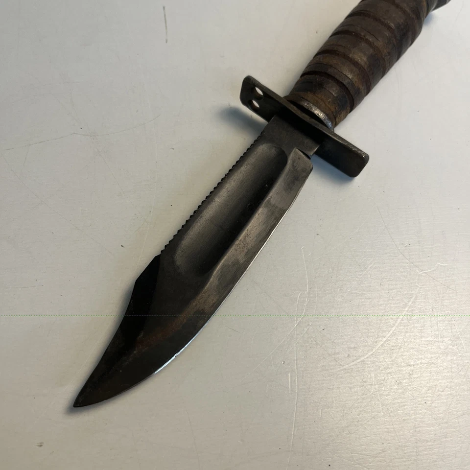 Cuchillo de supervivencia vintage Camillus piloto de EE. UU. 2 1072 hoja de 5 pulgadas hecho en EE. UU. Foto 2 de 4