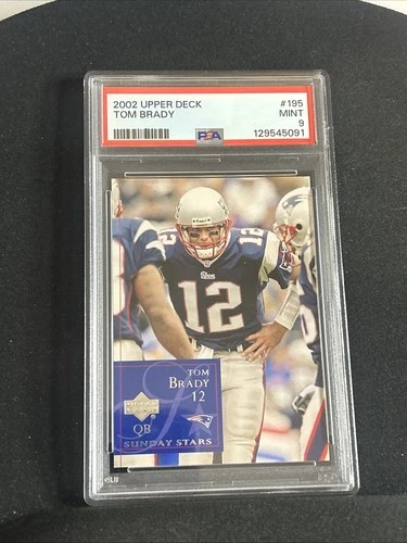 2002 Upper Deck - Sunday Stars Tom Brady #195  PSA 9