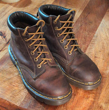 Vintage Dr. Martens 939 Made in England Brown Leather 6-Eye Boots UK 6 US W 8