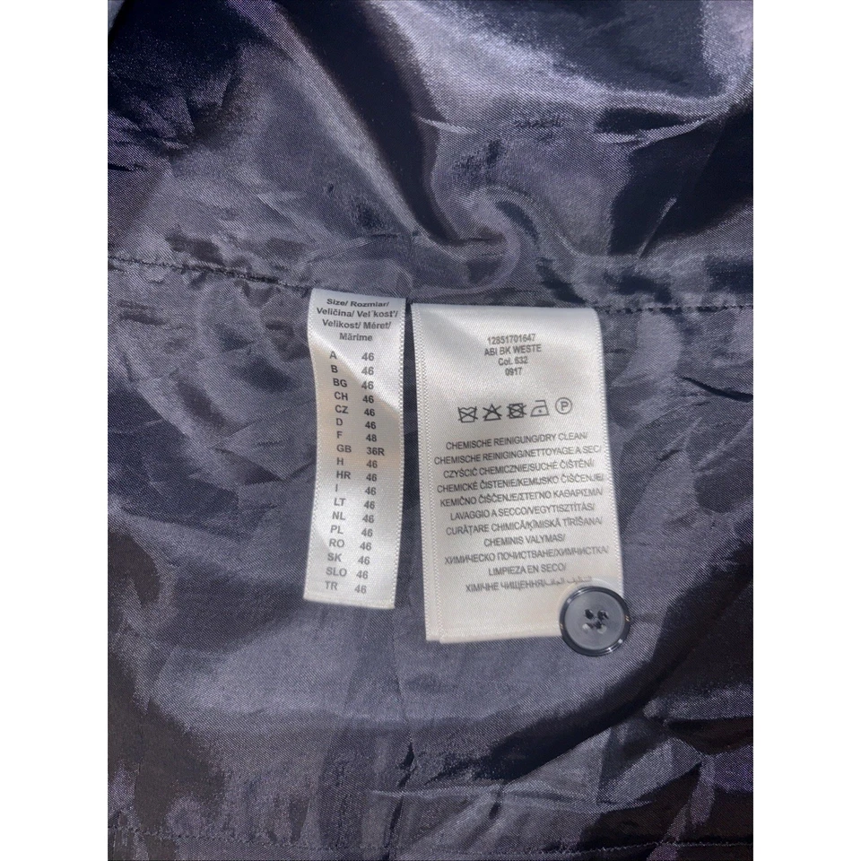 Montego Men's Navy Blue Size Medium Suit Vest Wedding Party Prom - Image 4 of 4