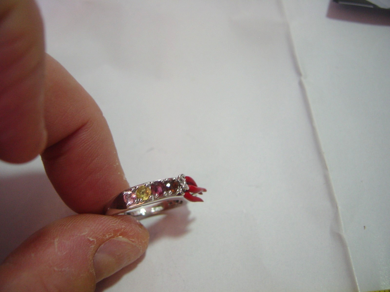 designer-chilli peppers-solid silver ring-superb … - image 4