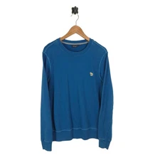 Mens Paul Smith Blue Zebra Sweatshirt Jumper Medium 