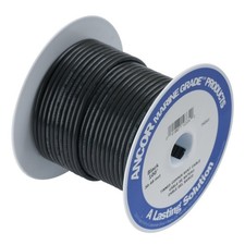 Ancor 108010 Tinned Copper Wire, 10 AWG 5mm2 , Black - 100ft