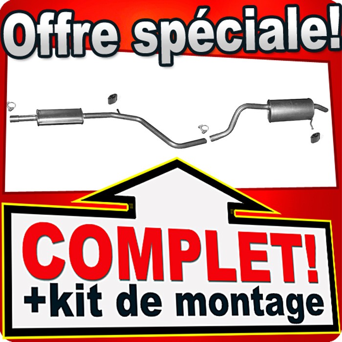 Silencieux DACIA LODGY 1.2 TCe anti-corrosion pour réparer la fuite de gaz