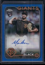 2024 Topps Chrome Update #AC-MB Mason Black Autographs Blue Refractors #/150