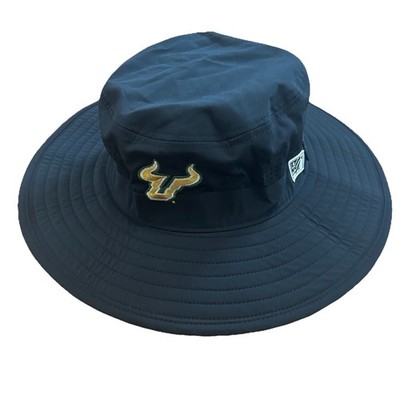 USF South Florida Bulls Boonie Hat Black Safari  Mesh Vented Adjustable The Game