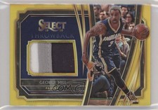 2019-20 Panini Select Throwback Memorabilia Gold Prizm 10/10 George Hill s3g