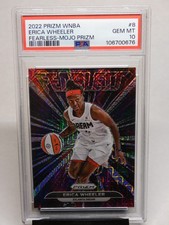 Erica Wheeler 2022 WNBA Prizm Fearless Mojo Prizm #'d 15/25 PSA 10 GEM MINT