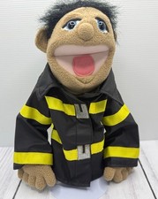 Melissa Doug Police Officer / Fire Fighter Hand Puppet 13"