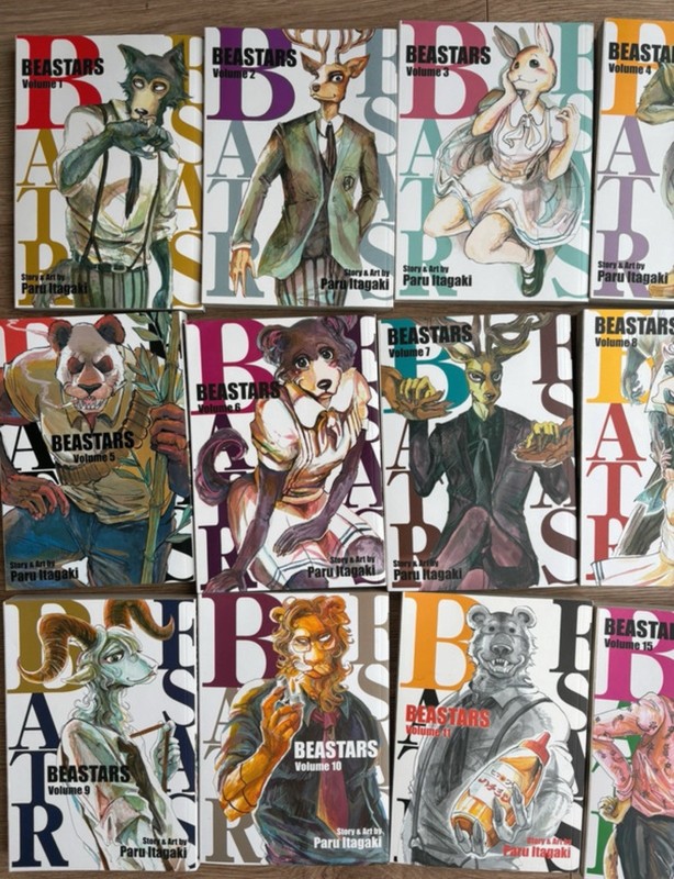 Beastars: Volume 1-11 + 15 & Beast Complex Manga Bundle (Paperback - English)