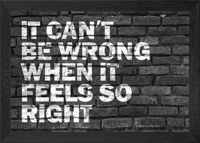Positive Graffiti Quote Framed Wall Art Poster Canvas Print Picture