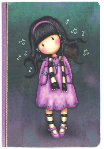 Santoro Gorjuss 96 Page Notebook - Little Song 314GJ15 - 21 By 15 Cms
