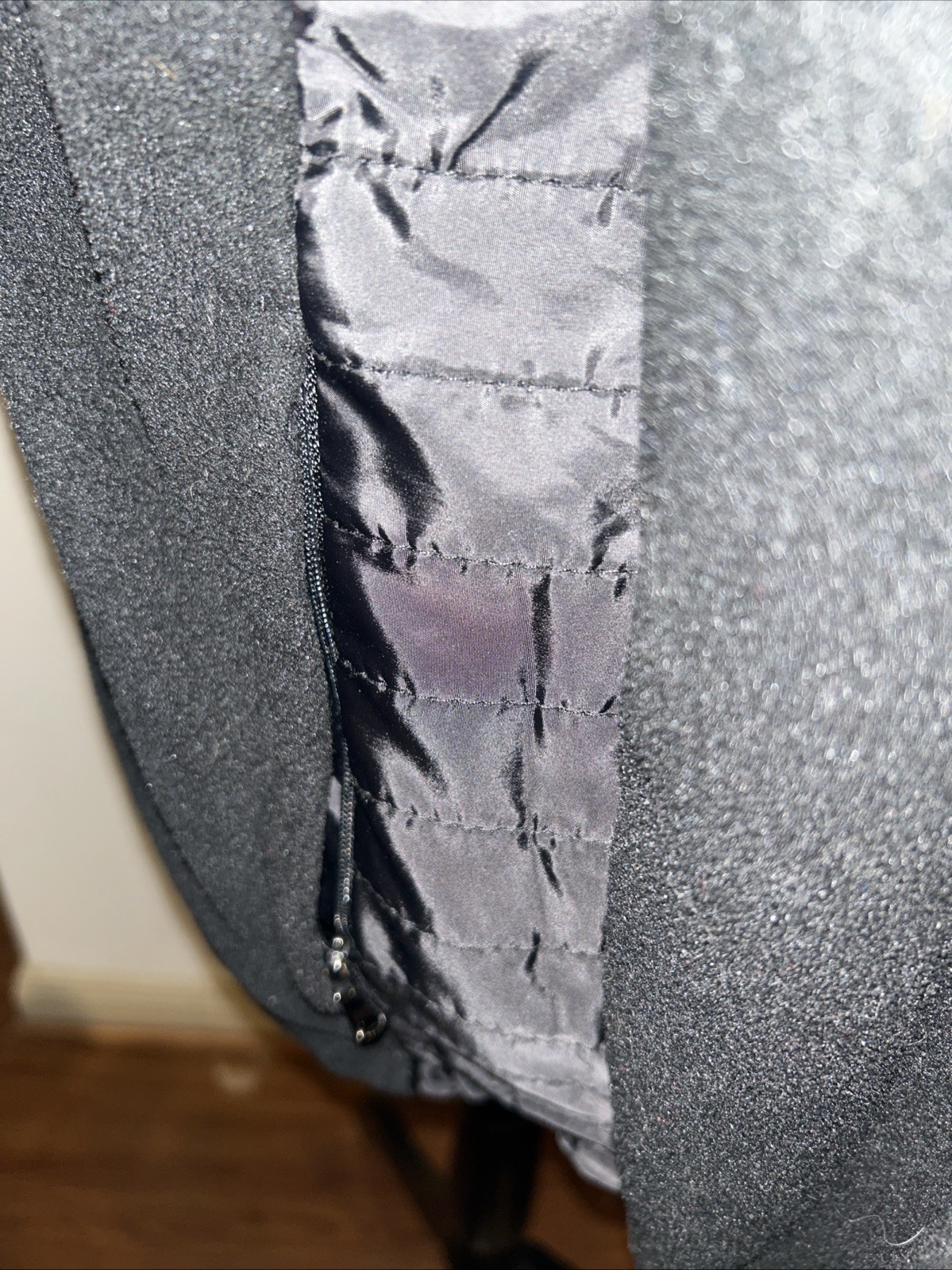 Vantage Medium 100% Polyester Full Zip Black Long… - image 6