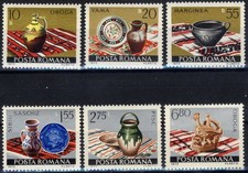 ROMANIA  1973 ART CERAMICS, POTTERY, MNH,OG y