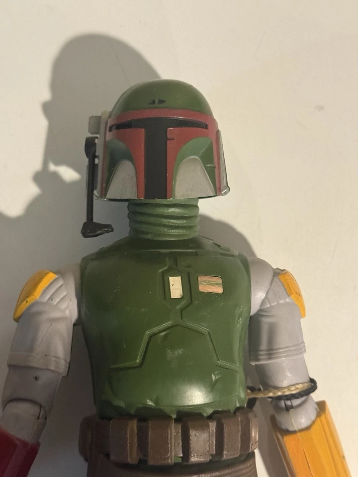 ВИНТАЖНАЯ БОЛЬШАЯ ФИГУРКА STAR WARS БОБА ФЕТТ Missing Gun Cape & Rocket Kenner 1979 - Изображение 3 из 4