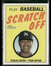 2019 Topps Heritage #14 Starlin Castro 1970 Scratch-Offs - Unscratched *Read