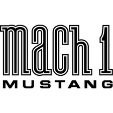 Mach 1 Mustang Vinyl Decal Die Cut Mach 1 Mustang Vinyl Decal Die Cut