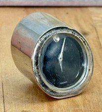 Movado Crystal Wedge The Art of Time Museum Desk Clock, Mini 1"dia, NOT WORKING