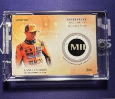 lando norris eccellenza 1/1 Race Worn Patch World Champion