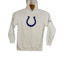 Vtg Reebok Indianapolis Colts Hoodie Youth XL NFL Football