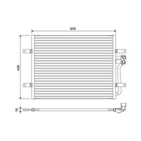Valeo 822654 Kondensator, Klimaanlage