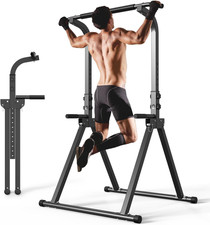Foldable Pull up Bar Free Standing Multi-Function Power Tower Dip Bar Home Gym S