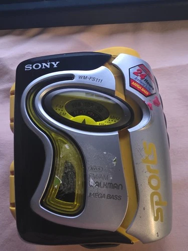 Vintage Sony Sports WM-FS111 AM/FM Radio Cassette Player Walkman AVLS