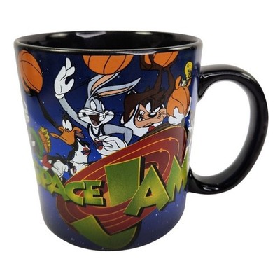 Space Jam Tune Mug Squad Monsters Coffee Black Warner Bros Large 20 oz READ