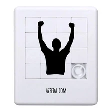 'Athlete with Raised Arms' Sliding Puzzle (PZ00040805)