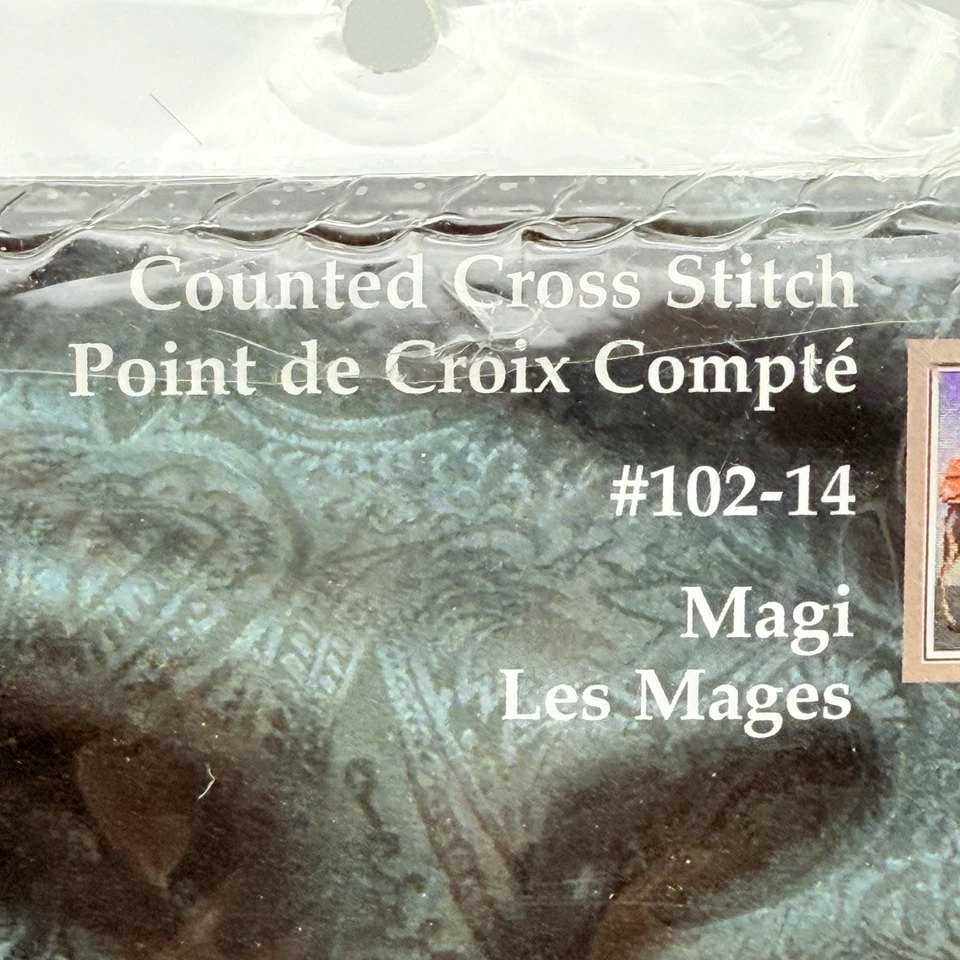 Janlynn Cross Stitch Kit Les Mages (magi) wisemen Rare Vintage 2000 - Image 4 of 4