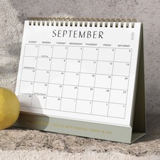 Aesthetic Desk Calendar 2025-2026 - Runs from June 2025 until December 2026