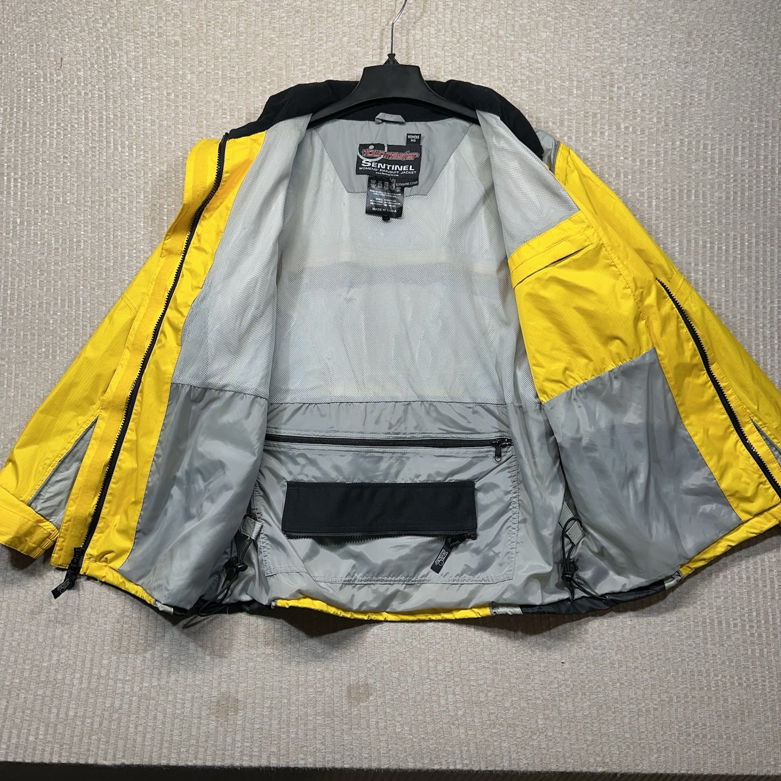 Tour Master Jacket Women’s Medium Motorcycle Riding Rain Suit Jacket Hi Vis