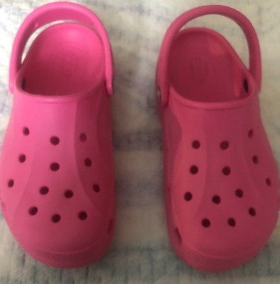 Pink Crocs With Wedges 