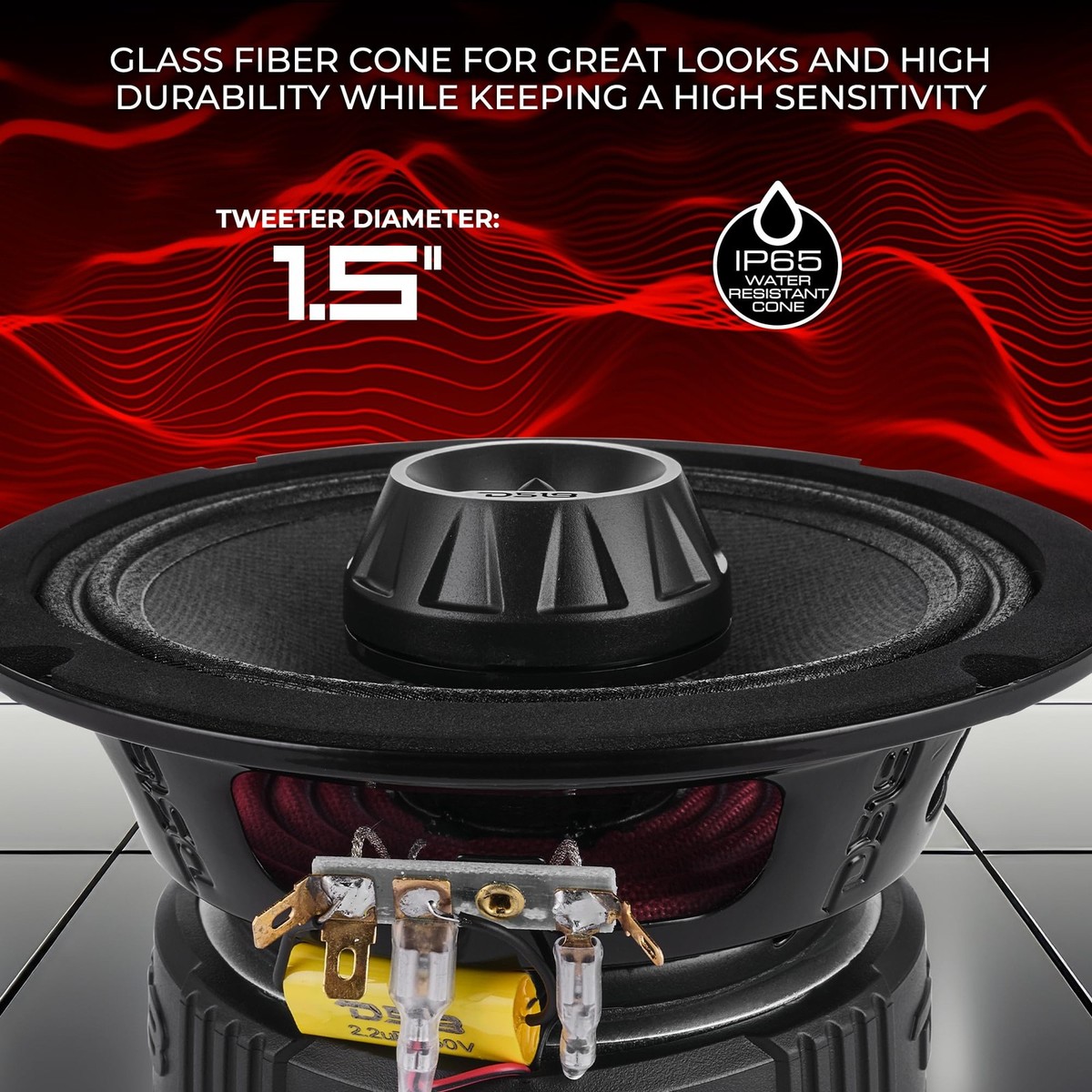 DS18 PRO-ZT6 6.5-Inch 2 Way Pro Audio Midrange Speakers with 6.5