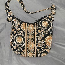 Borsa a tracolla VERA BRADLEY CAFFE LATTE piccola Olivia in pensione nera marrone