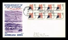 US COVER FORT MCHENRY FLAG AMERICANA SERIES BOOKLET FDC BAZAAR CACHET