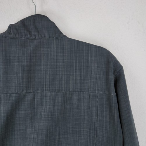 Eddie Bauer Jacket Mens Large Gray Shaded Crosshatch Soft Shell Full Zip Casual - Picture 14 of 16