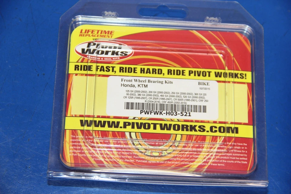 1999 95-99 CR250R CR125R Front Rear Wheel Bearings Pivot Works 52-0509 52-0403 - Image 3 of 4