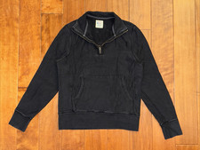 Todd Snyder x Champion Sweatshirt Mens Small Black 1/4 Zip Pullover Mock Neck