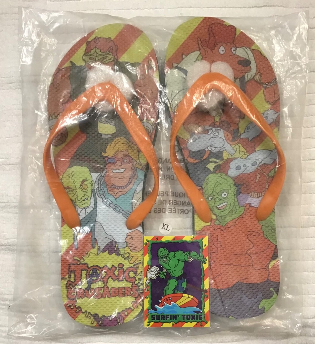 TOXIC CRUSADERS TOXIE x BIG HERC RARE BRAND NEW XL SANDALS  display picture 1
