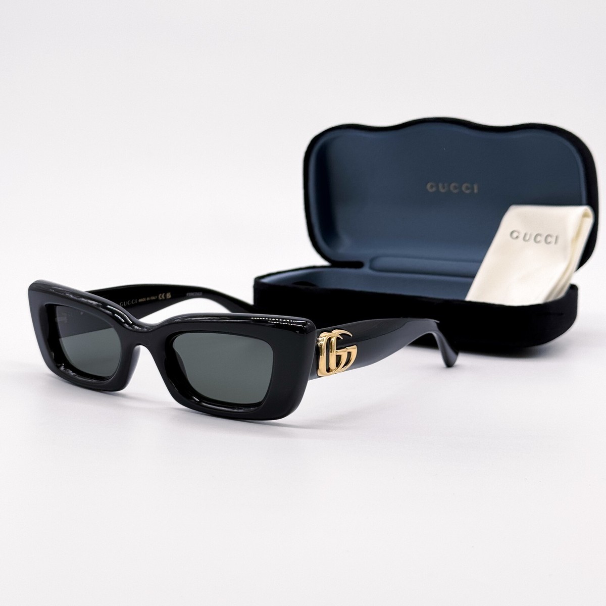 Gucci GG1827S-001 Black cat-eye Ladies Sunglasses NEW Gucci GG1827S Black Cat Eye Sunglasses main image 4