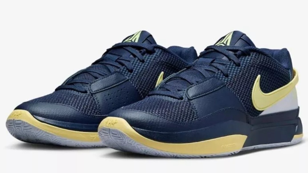 Nike JA 1 'Murray State' Midnight Navy Yellow FQ4796-402 Nike JA 1 'Murray State' Midnight Navy Yellow FQ4796-402