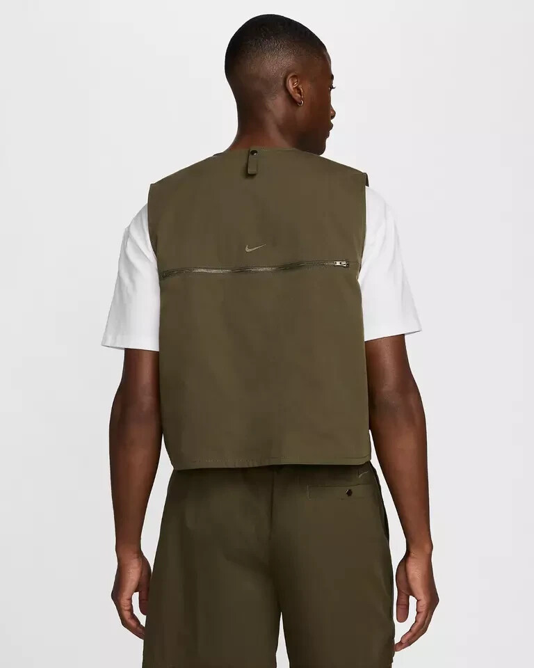 NIKE LIFE UTILITY CARGO VEST SIZE S (FN3214 325) KHAKI | eBay
