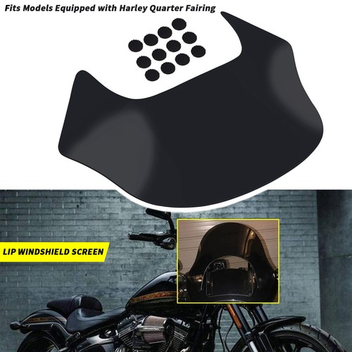 Motorcycle Lip Windscreen Windshield Shield Screen For Harley FXS FXSB